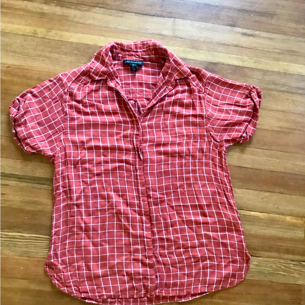 A Pea and the Pod Maternity Gingham Shirt